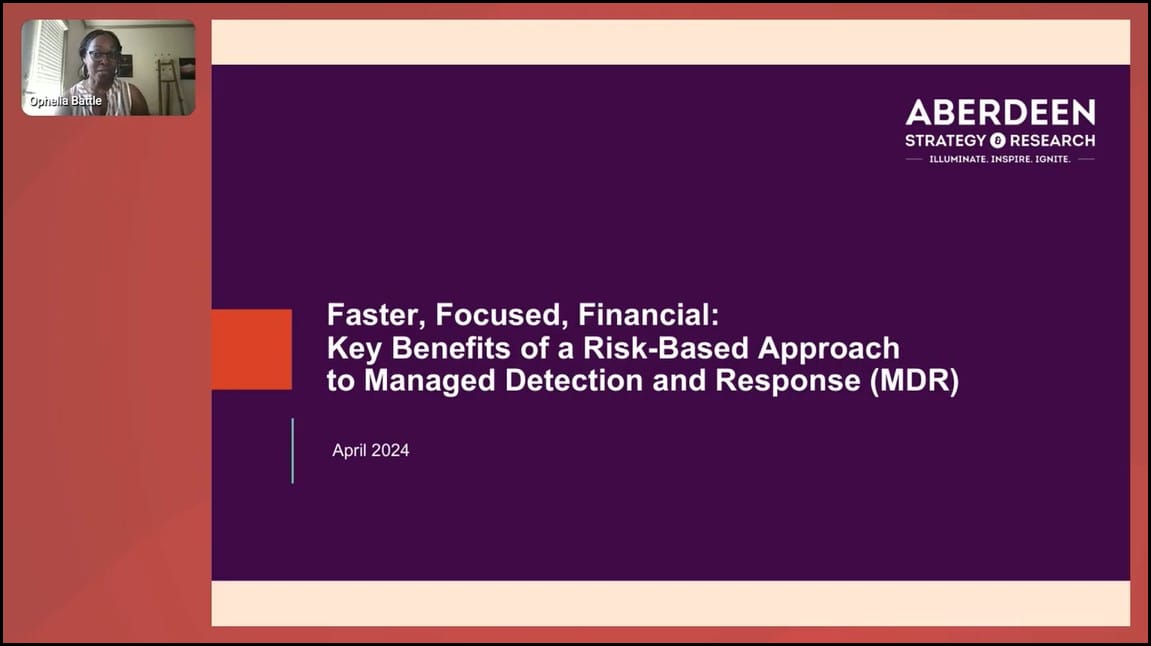 Key Benefits of a Risk-Based Approach to Managed Detection and Response